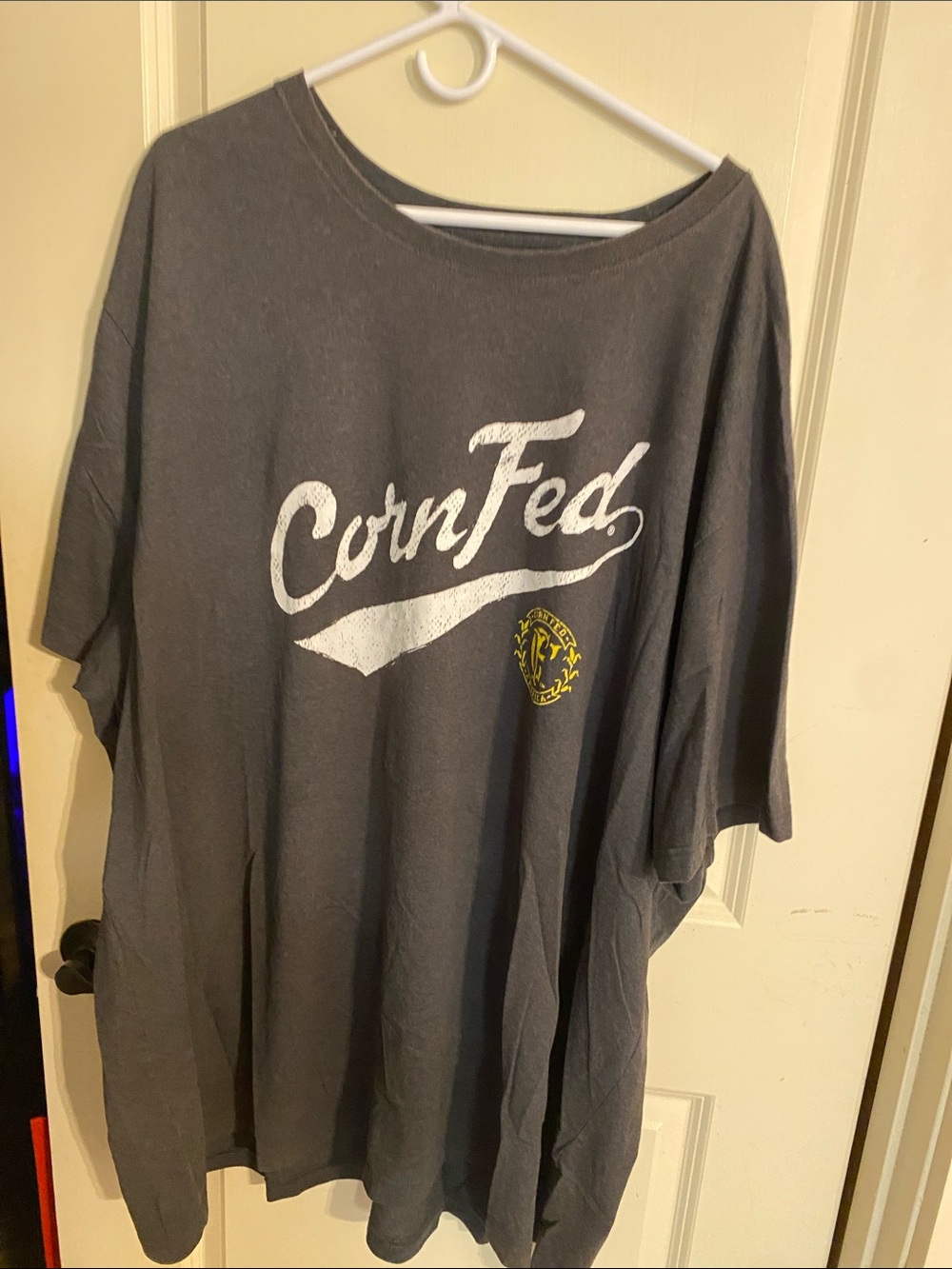 CornFed Graphic Tee in Charcoal Gray